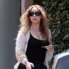 Mariah Carey se promène avec son fils Moroccan Cannon dans les rues de Los Angeles. Le 31 juillet 2015