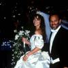 Mariah Carey lors de son mariage avec Tommy Mottola, le 5 juin 1993