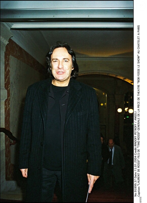 Laurent Rossi à la générale de la pièce Bob Fosse le Show, à Paris, le 15 janvier 2004