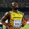 Le sprinteur Usain Bolt, médaille d'or de la finale du 200m lors des Championnats du Monde à Pékin le 27 août 2015 