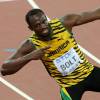 Usain Bolt, médaille d'or de la finale du 200m lors des Championnats du Monde à Pékin le 27 août 2015 
