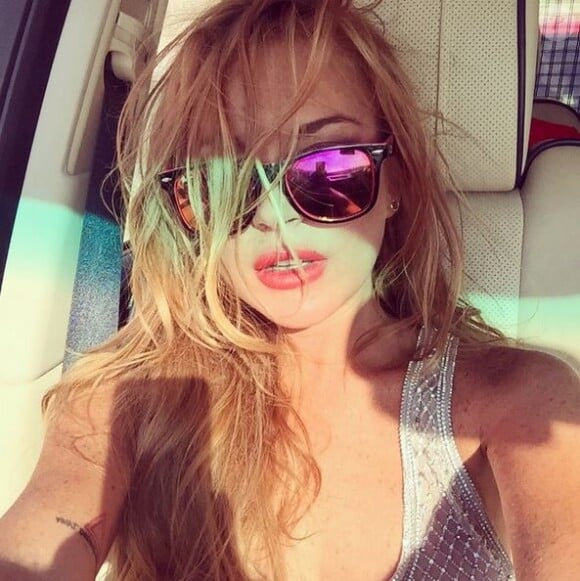 Lindsay Lohan pose sur Instagram au mois d'août 2015