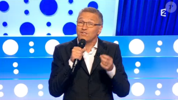 Laurent Ruquier présente On n'est pas couché sur France 2, le samedi 29 août 2015.