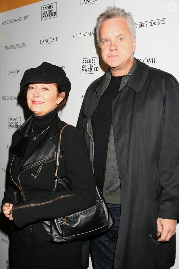 Susan Sarandon et Tim Robbins à New York le 25 septembre 2008