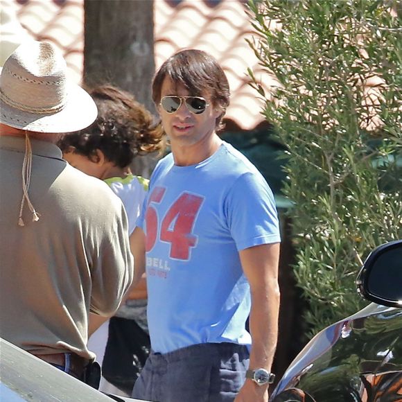 Halle Berry, sa fille Nahla, son mari Olivier Martinez et leur fils Maceo dans les rues de Los Angeles le 30 août 2015