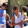 Halle Berry, sa fille Nahla, son mari Olivier Martinez et leur fils Maceo dans les rues de Los Angeles le 30 août 2015