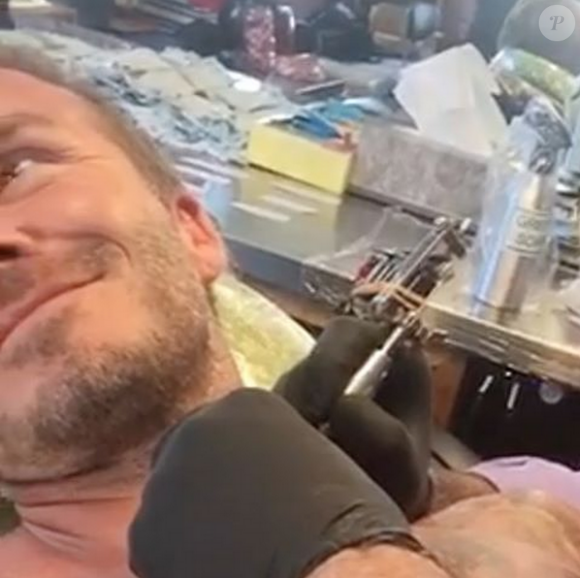 Tatouage de David Beckham dédié à sa fille - juillet 2015