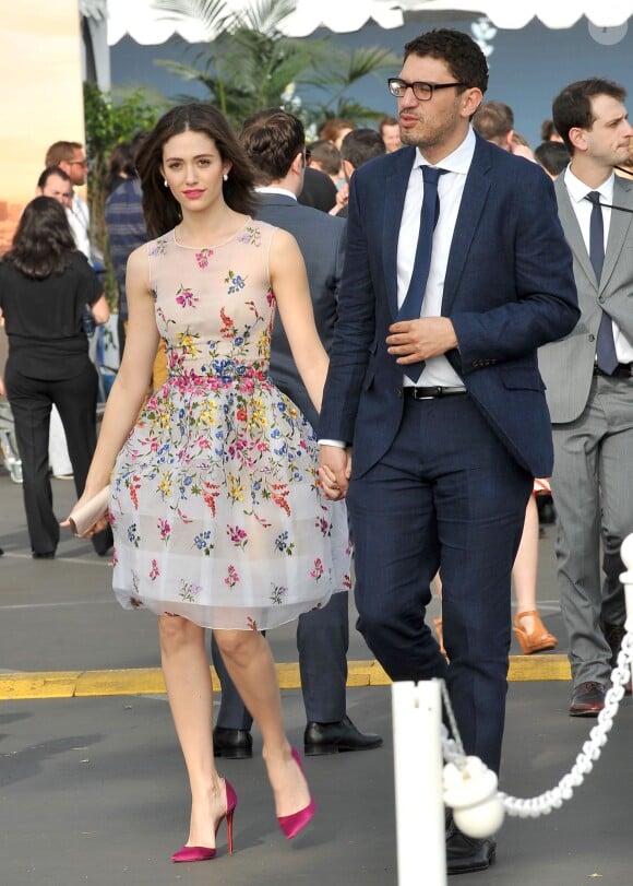 Emmy Rossum et son petit-ami Sam Esmail à la cérémonie des "Film Independent Spirit Awards 2015" à Santa Monica, le 21 février 2015.