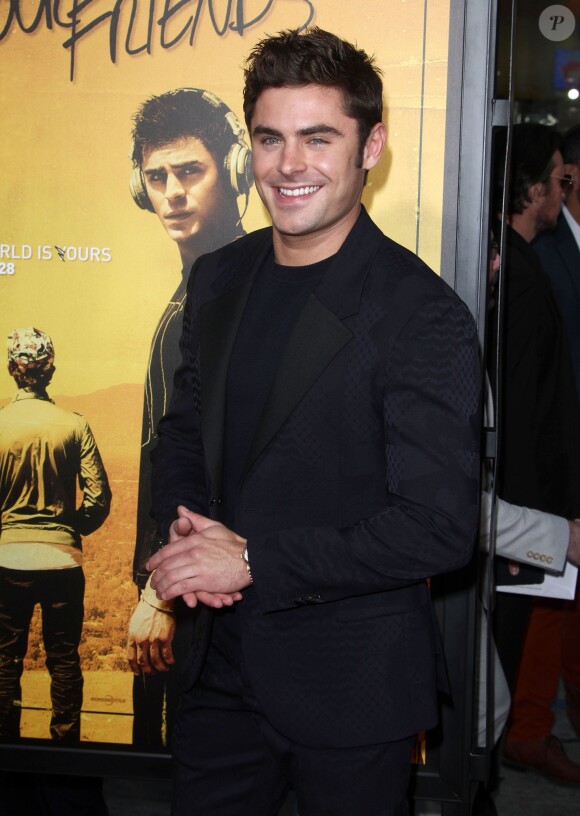 Zac Efron lors de l'avant-première du film "We Are Your Friends" à Hollywood, le 20 août 2015