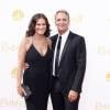 Scott Bakula et sa femme Chelsea - La 66ème cérémonie annuelle des Emmy Awards au Nokia Theatre à Los Angeles, le 25 août 2014.