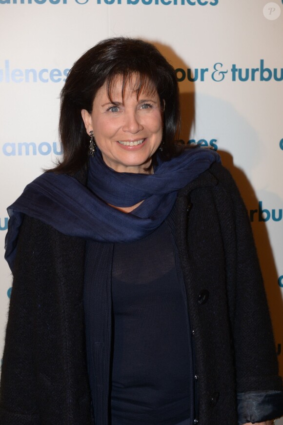 Anne Sinclair lors de la soirée après l'avant-première du film "Amour et Turbulences" au Titty Twister à Paris, le 18 mars 2013