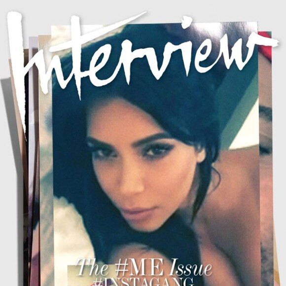 Kim Kardashian en couverture du nouveau numéro du magazine Interview.