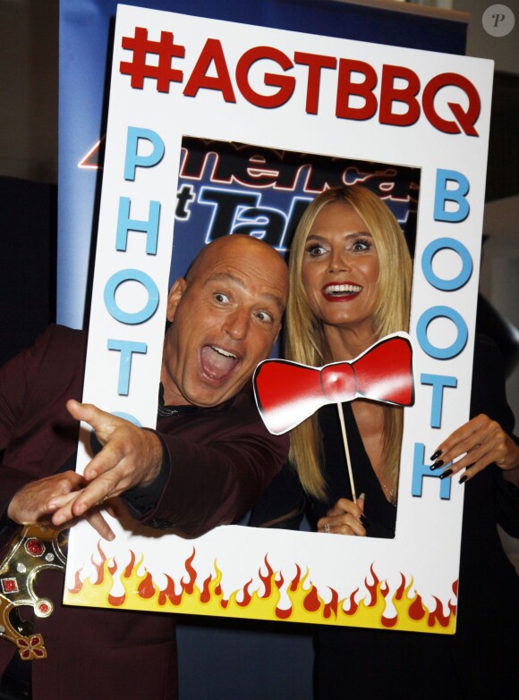 Heidi Klum, Howie Mandel - Soirée de l'émission "America's Got Talent" Saison 10 et évènement BBQ à New York, le 2 septembre 2015.  Celebrities at the 'America's Got Talent' Season 10 Live Viewing Party and BBQ event in New York City, New York on September 2, 2015.02/09/2015 - New York
