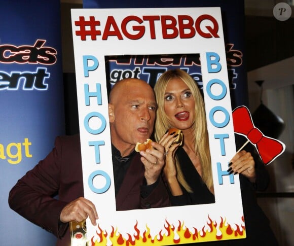 Heidi Klum, Howie Mandel - Soirée de l'émission "America's Got Talent" Saison 10 et évènement BBQ à New York, le 2 septembre 2015.  Celebrities at the 'America's Got Talent' Season 10 Live Viewing Party and BBQ event in New York City, New York on September 2, 2015.02/09/2015 - New York