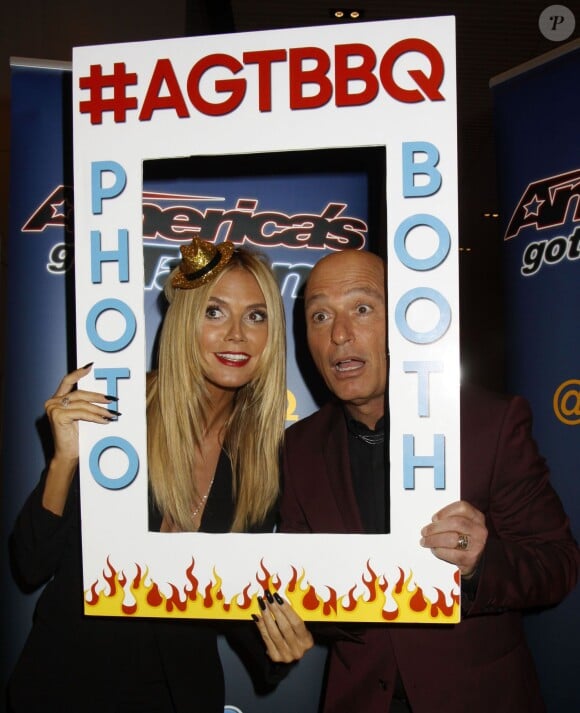 Heidi Klum, Howie Mandel - Soirée de l'émission "America's Got Talent" Saison 10 et évènement BBQ à New York, le 2 septembre 2015.  Celebrities at the 'America's Got Talent' Season 10 Live Viewing Party and BBQ event in New York City, New York on September 2, 2015.02/09/2015 - New York