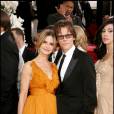 Kevin Bacon, sa femme Kyra Sedgwick - 68e Golden Globe Awards le 16 janvier 2011