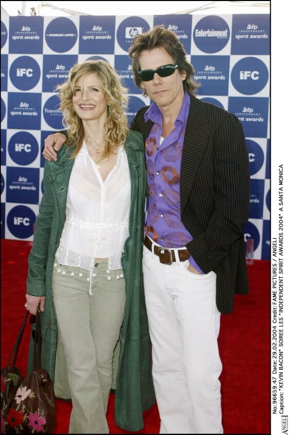 Kevin Bacon, sa femme Kyra Sedgwick - Independant Spirit Awards à Santa Monica le 29 février 2004