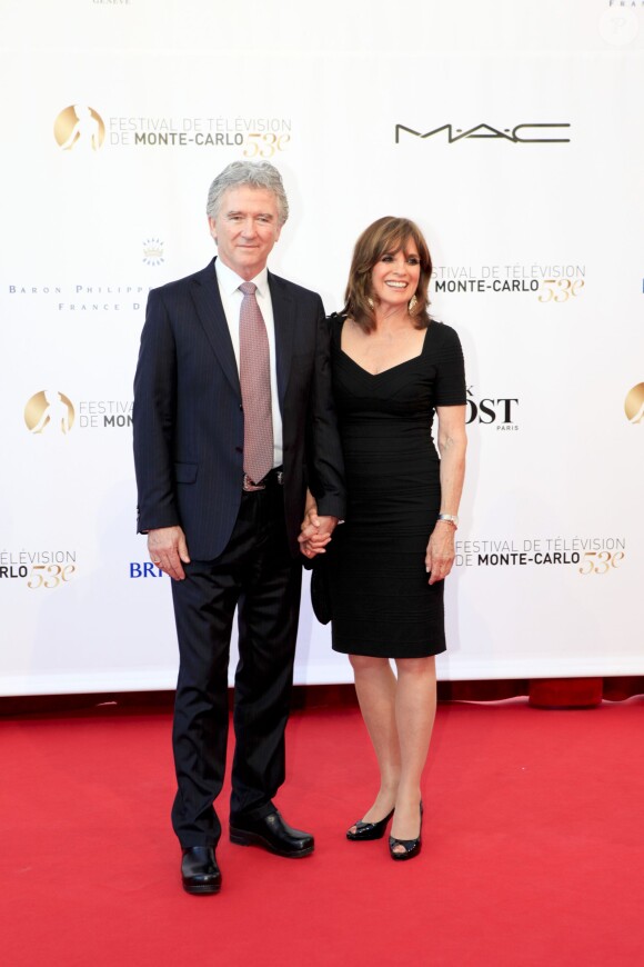 Patrick Duffy et Linda Gray, à Monaco le 12 juin 2013.