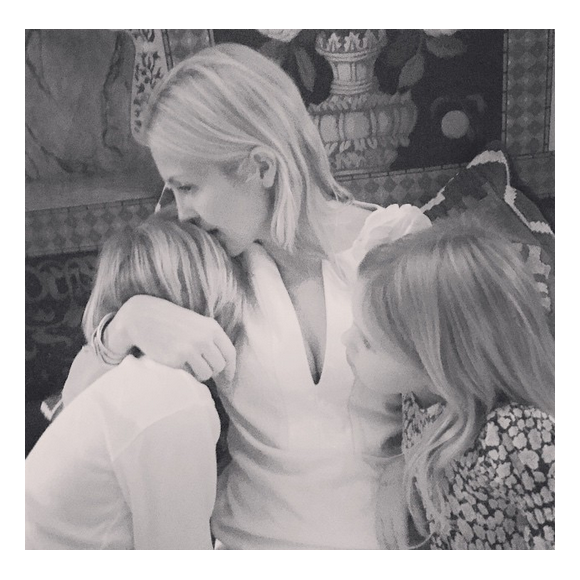 Kelly Rutherford et ses enfants Hermes et Helena / photo postée sur le compte Instagram de l'actrice.