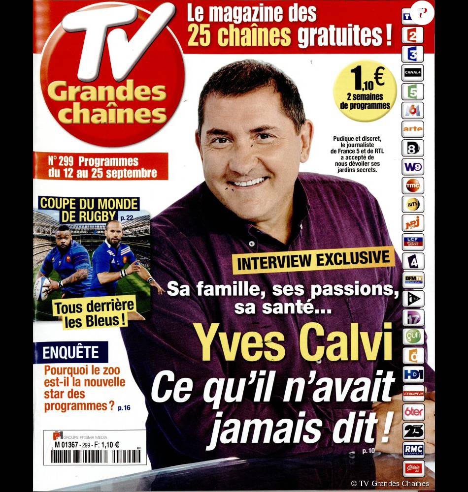 TV Grandes Chaînes - édition du lundi 7 septembre 2015. - Purepeople