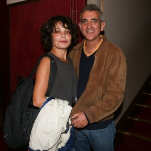 Exclusif - Isabelle Mergault, Julien Cafaro - Générale de la pièce "Nelson" au Théâtre de la porte Saint Martin - Paris le 12 septembre 2014