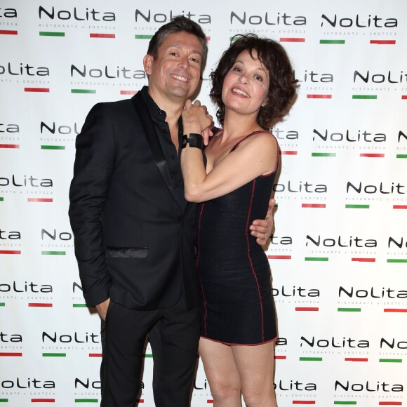 Exclusif - Jacques Sanchez, Isabelle Mergault - Anniversaire de l'incontournable programmateur de television et de radio Jacques Sanchez au restaurant branche NOLITA à Paris 8ème le 29 mars 2013