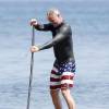 Exclusif - Eric Dane à la plage de Malibu le 22 août 2015.