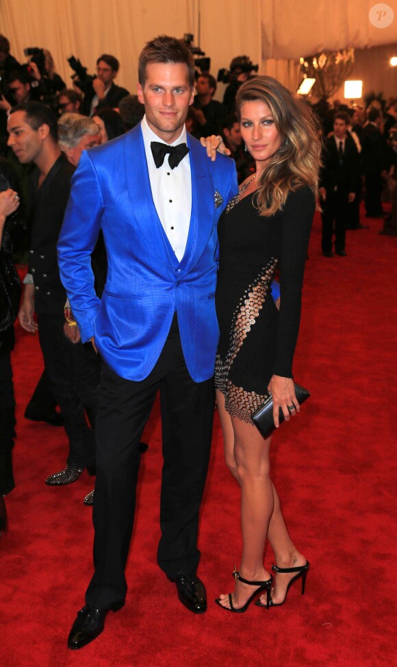 Tom Brady and Gisele Bundchen - Soiree "'Punk: Chaos to Couture' Costume Institute Benefit Met Gala" a New York le 6 mai 2013.