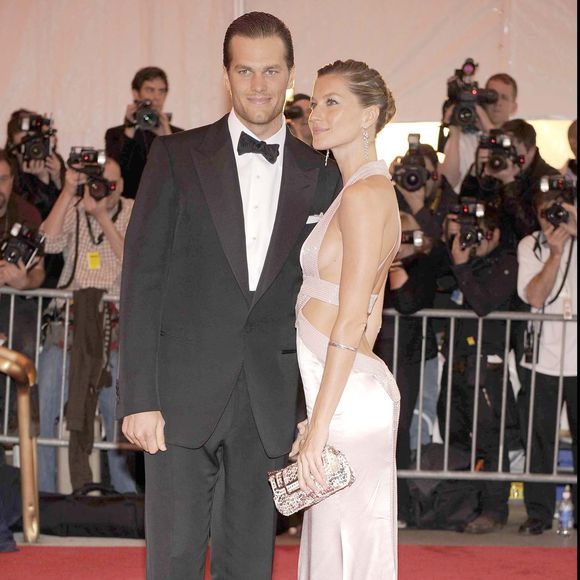 Gisele Bündchen et Tom Brady à la soirée annuelle Metropolitan Museum of Art's Costume Institute Gala le 5 mai 2008