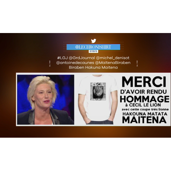 La nouvelle coiffure de Maïtena Biraben dans "Le grand journal" de Canal+ a été très moquée. L'animatrice a tenu à répondre, avec humour, à ses détracteurs.