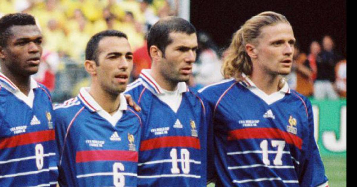 Joueur Finale Coupe Du Monde 1998 L'équipe de France lors de la finale de la Coupe du monde 1998 au Stade