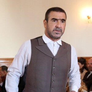 Eric Cantona sur le tournage de "Anka la brésilienne" à Sibenik (Croatie) le 20 juin 2015