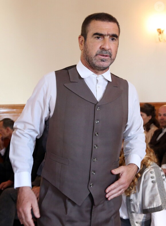 Eric Cantona sur le tournage de "Anka la brésilienne" à Sibenik (Croatie) le 20 juin 2015