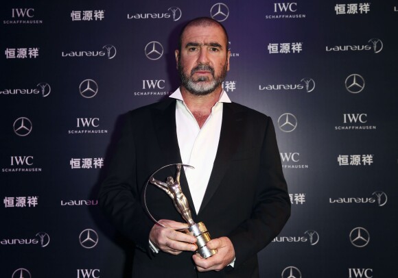 Eric Cantona lors de la cérémonie des Laureus World Sport Awards 2015 à Shangai le 15 avril 2015