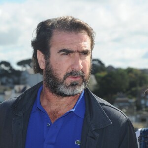 Eric Cantona lors du photocall au 24e Festival du Film Britannique de Dinard le 5 octobre 2013