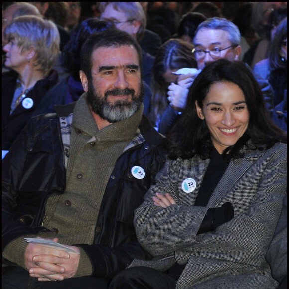 Rachida Brakni et Eric Cantona, à Pris le 1er février 2012