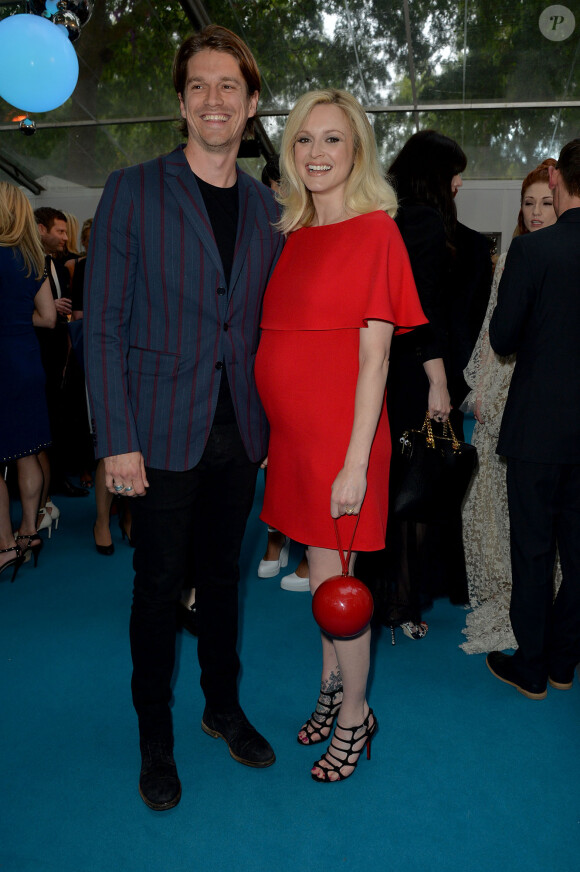 Jesse Wood et sa femme Fearne Cotton enceinte - Cérémonie des "Glamour Woman of the Year" à Londres, le 2 juin 2015