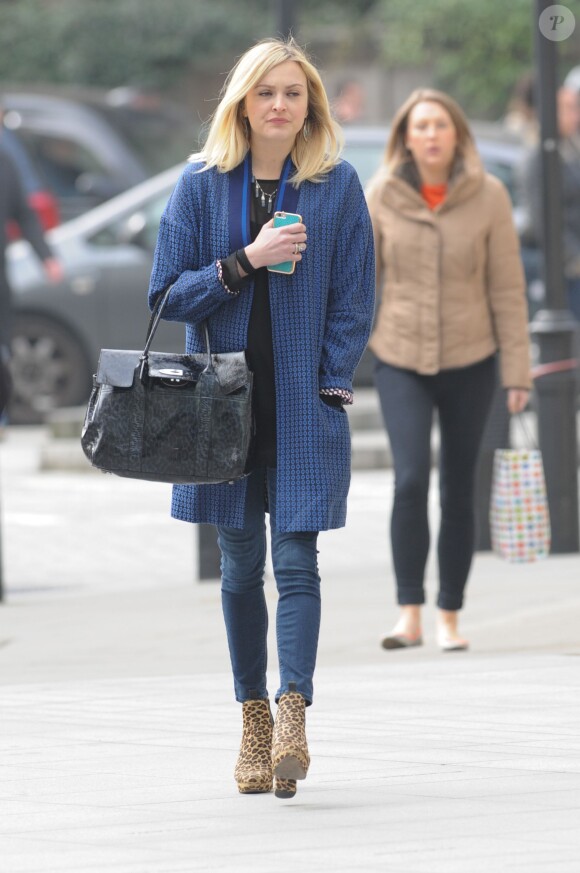 Fearne Cotton arrive dans les studios de la radio BBC à Londres. Le 18 mars 2015