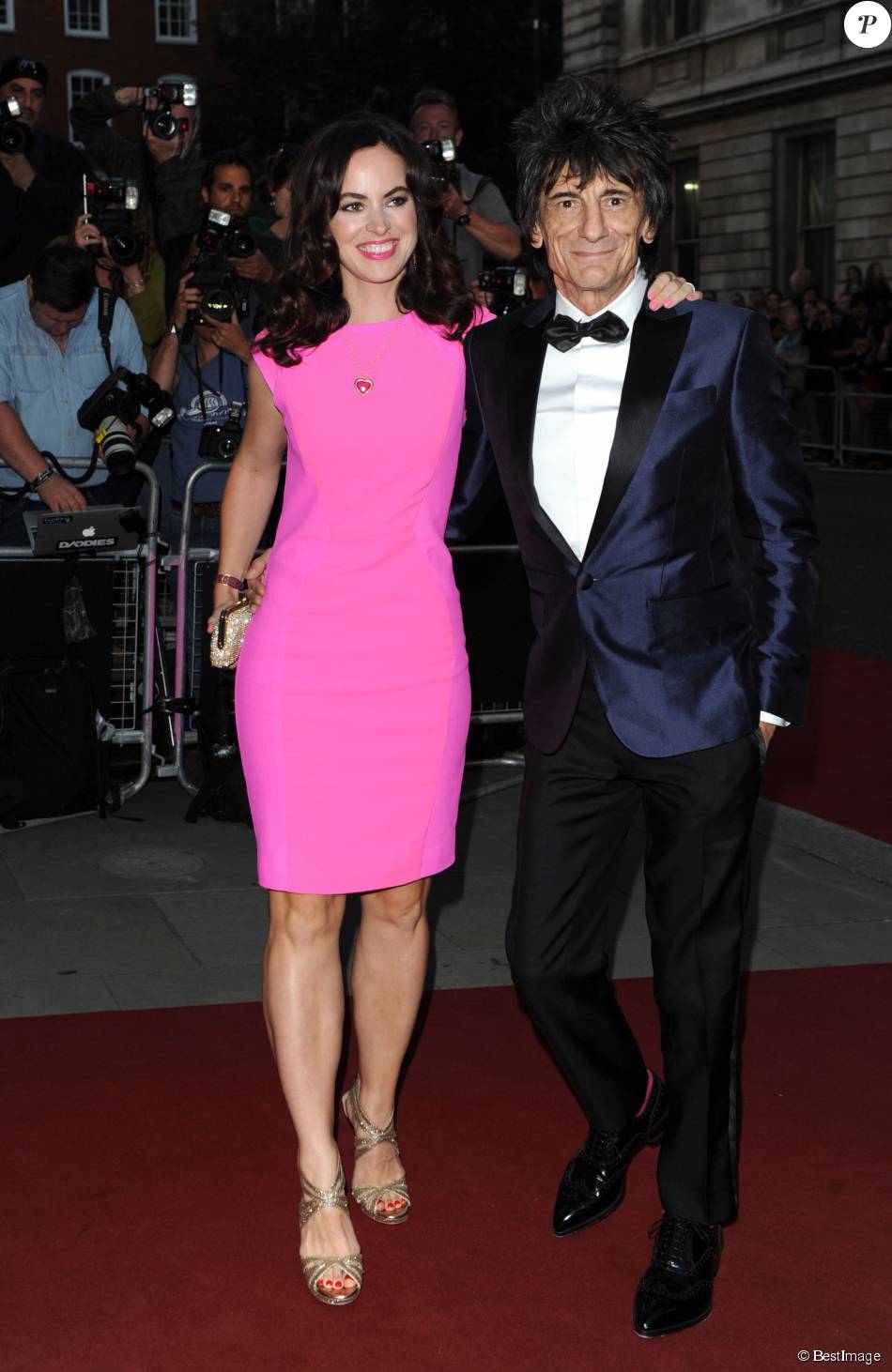 Ronnie Wood et sa femme Sally Humphreys - Soirée GQ Men of the Year