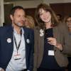 Marc-Olivier Fogiel et Carla Bruni Sarkozy - 11e édition du "BGC Charity Day" à Paris le 11 septembre 2015 en mémoire aux 658 collaborateurs du groupe BGC Partners (leader mondial du courtage interbancaire) disparus dans les attentats du World Trade Center, le 11 septembre 2001.