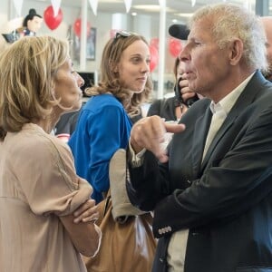 Claire Chazal et Patrick Poivre d'Arvor - 11e édition du "BGC Charity Day" à Paris le 11 septembre 2015 en mémoire aux 658 collaborateurs du groupe BGC Partners (leader mondial du courtage interbancaire) disparus dans les attentats du World Trade Center, le 11 septembre 2001.