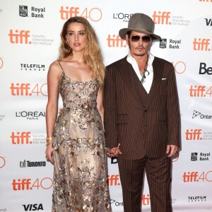 Johnny Depp et Amber Heard - Avant-première de The Danish Girl au Festival de Toronto le 12 septembre 2015