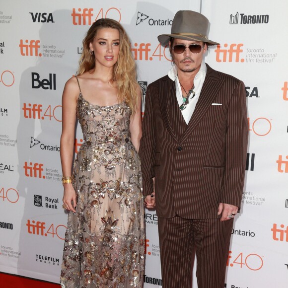 Johnny Depp et Amber Heard - Avant-première de The Danish Girl au Festival de Toronto le 12 septembre 2015