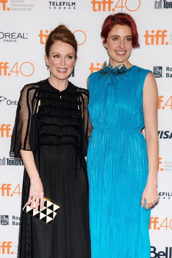 Julianne Moore et Greta Gerwig - Avant-première du film Maggie's Plan au Festival de Toronto le 12 septembre 2015