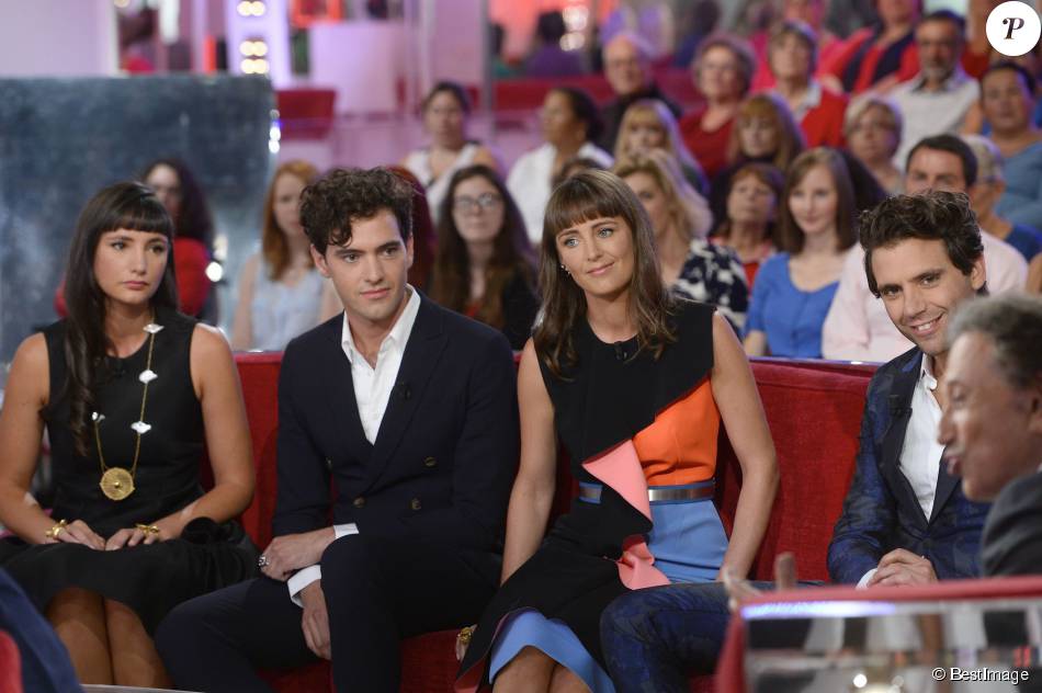 Mika avec ses soeurs et son frère - Enregistrement de l'émission