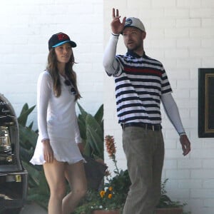 Exclusif - Justin Timberlake et Jessica Biel vont faire du golf à Toluca Lake le 15 juin 2014.