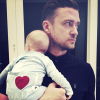 Justin Timberlake et son fils Silas sur Instagram.