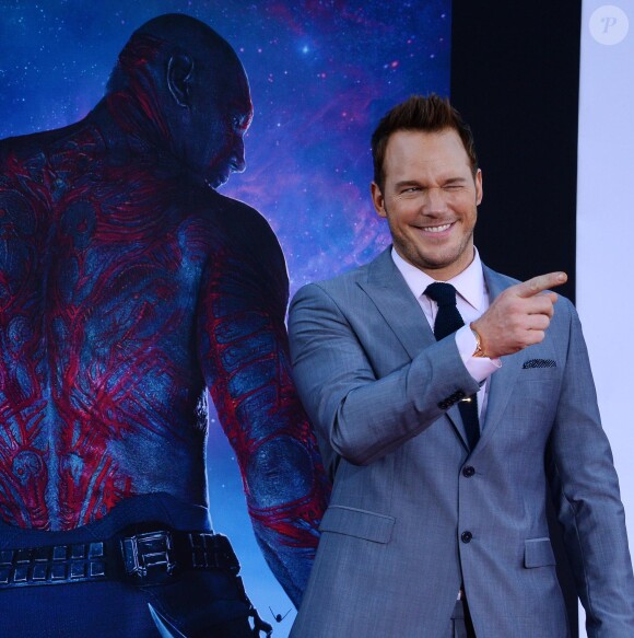 Chris Pratt lors de la première du film "Guardians of the Galaxy" à Hollywood, le 21 juillet 2014. 