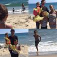 Danielle Milian à la plage en famille / photo postée sur Instagram.