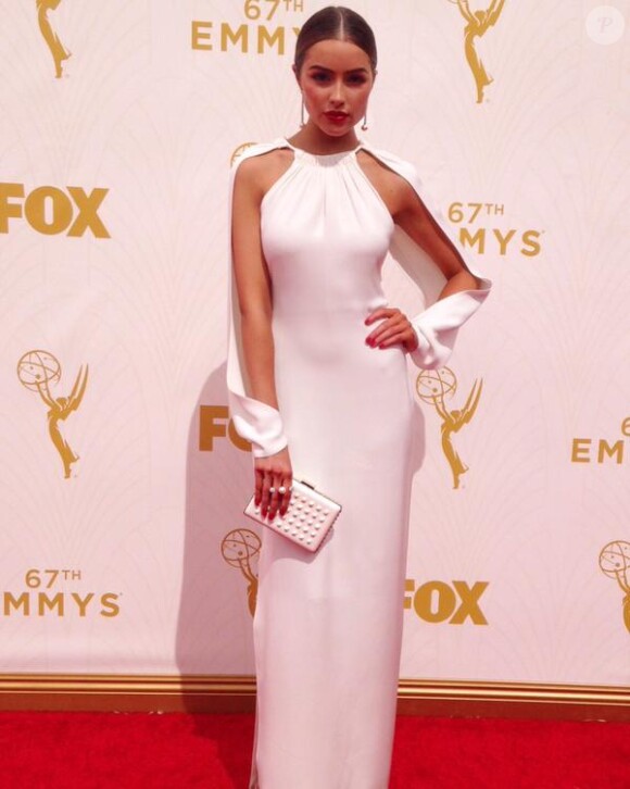 Olivia Culpo lors de la 67e cérémonie des Emmy's Awards à Los Angeles le 20 septembre 2015